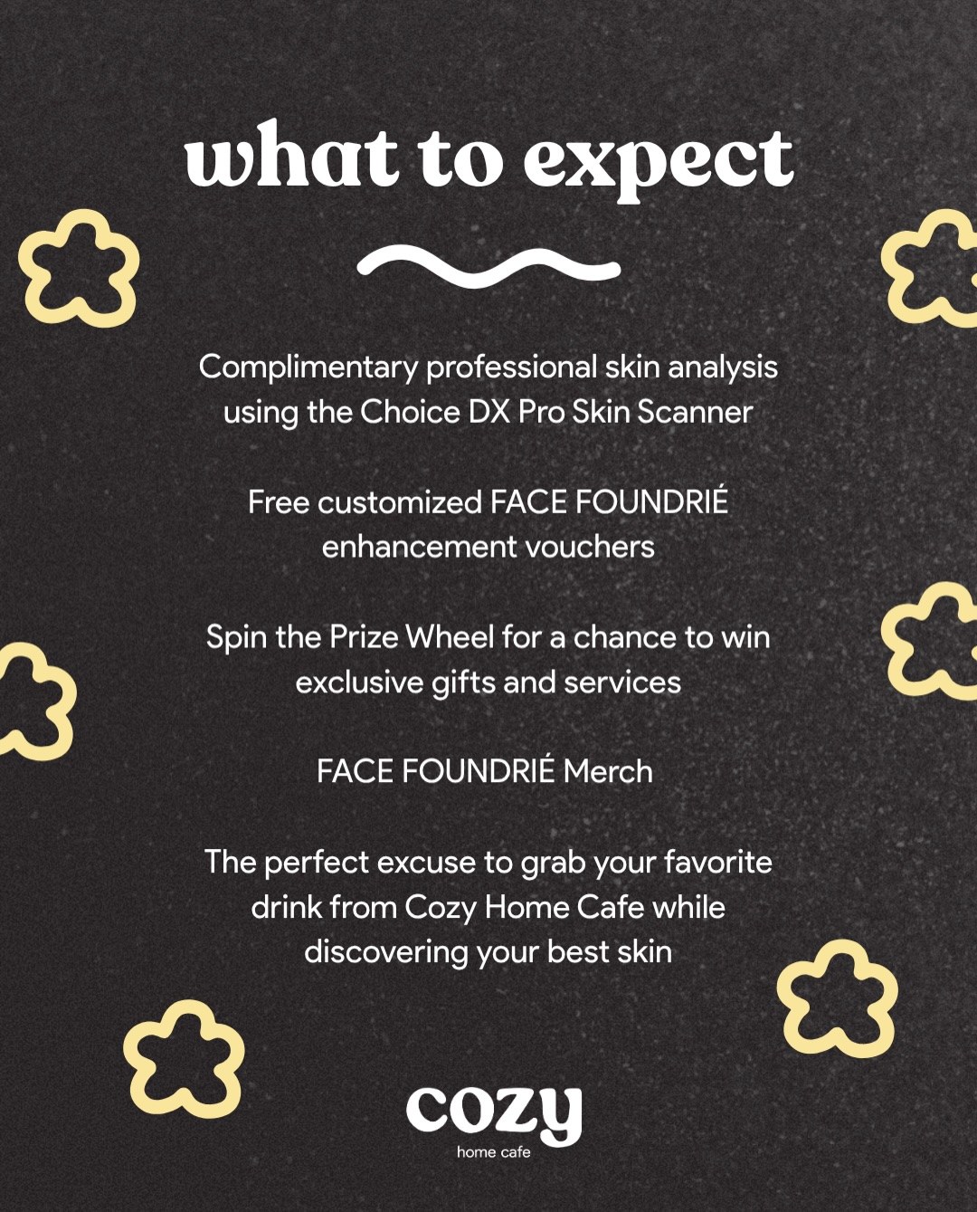 Details of the FACE FOUNDRIÉ pop-up activities